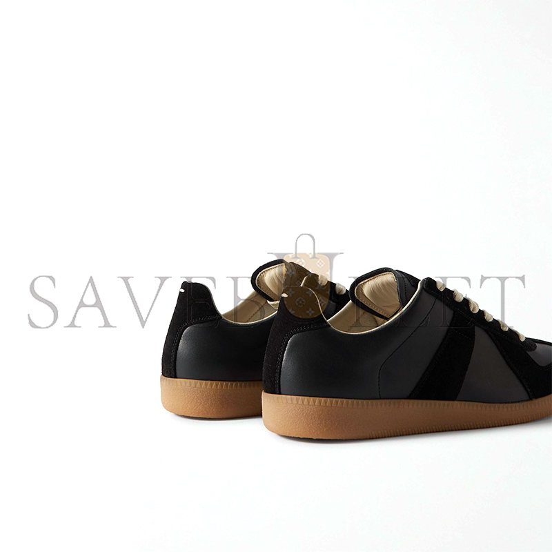 MAISON MARGIELA REPLICA LEATHER AND SUEDE SNEAKERS S57WS0236P1895